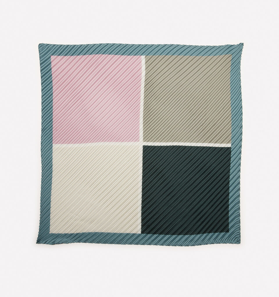 Multicolor pleated scarf - null - Multi-color | Sisley image number 1